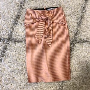 Zara Striped Pencil  Skirt